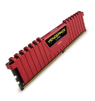 MEMORIA CORSAIR 8GB DDR4 2400MHZ VENGEANCE RED - CORSAIR8GBVENGEANCELPX