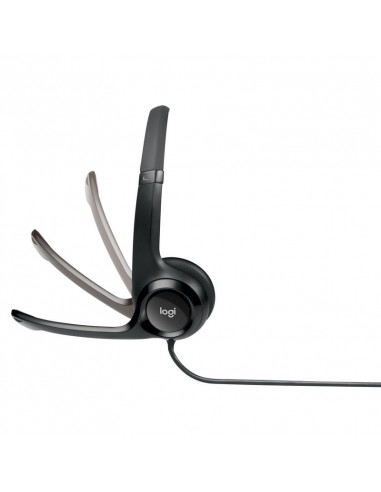 Auriculares Logitech Headset H390, On Ear, Negro