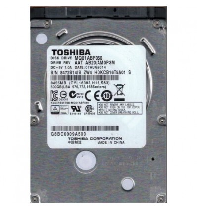 DISCO DURO TOSHIBA 500GB 2.5 SATA MQ01ABF050